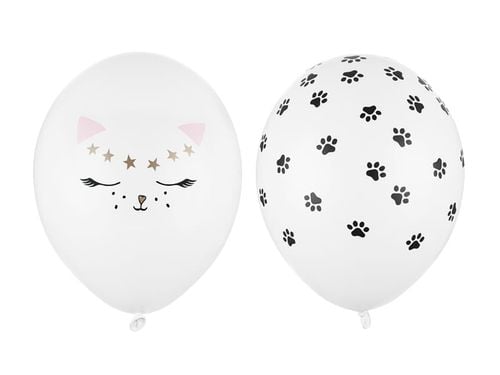 balony 30cm, kotek, mix 6szt na Arena.pl