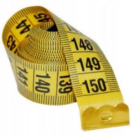 Miara Krawiecka w pudełku ETUI Metr Centymetr zwijany 150 cm Żółta