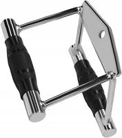 Podwójny Uchwyt do Wyciągu atlasu trójkątny podwójny ryflowany STAL