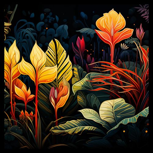 Plakat 50x50cm Tropikalna Symfonia na Arena.pl
