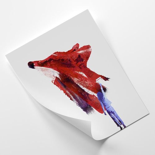 Plakat, Malowany lis 40x60 na Arena.pl