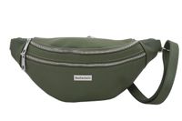 Funkcjonalna skórzana saszetka nerka - Zielona