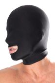 Fetish Fantasy Series Spandex Open Mouth Hood Black