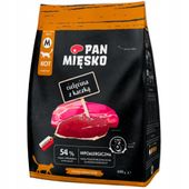 Pan Mięsko Karma sucha dla kota Cielęcina z kaczką chrupki 400g