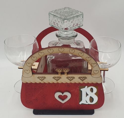 karafka + kieliszki TOREBKA 18 urodziny na Arena.pl