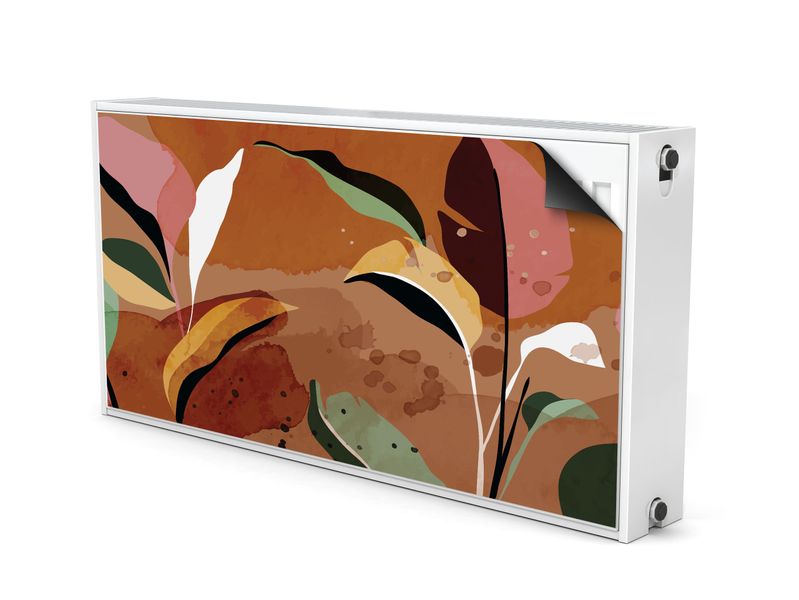 Osłona MAGNETYCZNA Na Grzejnik Kolorowe Liście Abstrakcja 100cm x 60cm zdjęcie 2