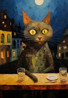 Plakat 68x98cm Nocny Obserwator