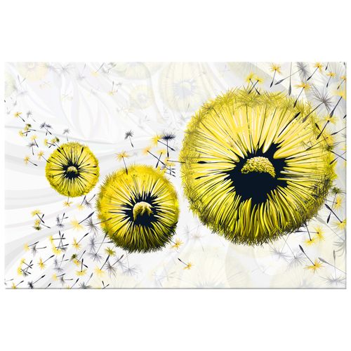 Obraz Płótno 90X60 Żółte Dmuchawce na Arena.pl