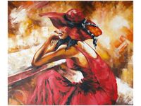 60X50CM JESIENNA ZADUMA OBRAZ ŚCIAN DREWNIANE