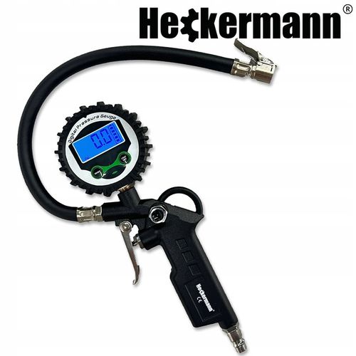 PISTOLET DO POMPOWANIA KÓŁ Z MANOMETREM CYFROWYM LCD WĘŻYK 36CM 15 BAR na Arena.pl