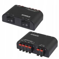 Przełącznik głośnikowy ROZDZIELACZ zwrotnica podwójna 2 kanały 4ohm / 16ohm