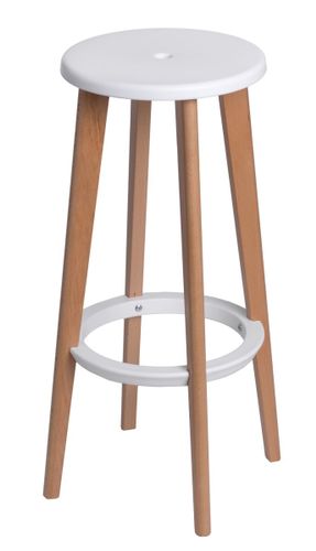 Stołek barowy Lush biały  D2 na Arena.pl