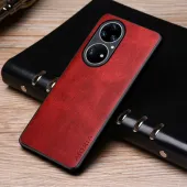 Etui AIORIA Vintage LEATHER do Huawei P50 Pro czerwony