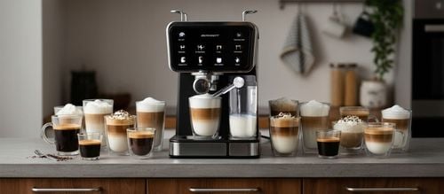 Ekspres do kawy ciśnieniowy kolbowy spieniacz pojemnik 20 bar 1350W na Arena.pl