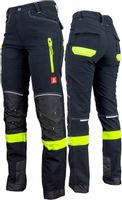Elastyczne spodnie robocze męskie SOFTSHELL odblaskowe wzmocnione URGENT