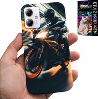 ETUI DO MOTOROLA MOTO G14 - MOTOCYKLISTA MOTOR FAN MOTOCYKL + SZKŁO