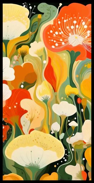 Plakat 50x100cm Kwiatowy Raj zdjęcie 2