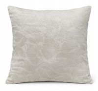 Poszewka dekoracyjna Jasiek poduszka mikrofibra 40x40 kremowy kwiatki