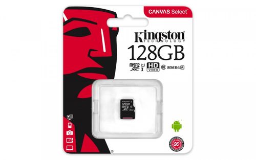 Kingston microSD 128GB Canvas Select 80/10MB/s na Arena.pl