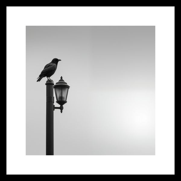 Plakat 30x30cm Samotny Postój Kruka zdjęcie 3