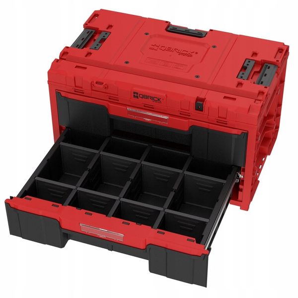 Skrzynka z szufladami Qbrick System ONE 2.0 DRAWER 2 TOOLBOX EXPERT RED zdjęcie 6