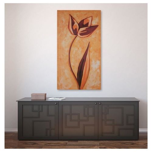 Deco Panel, Kwiat w brązie 70x100 na Arena.pl