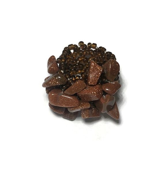 Pierścionek na gumce piasek pustyni i toho kamienie 9 zdjęcie 1