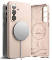 ringke silicone magnetic magsafe galaxy s26+ plus pink sand