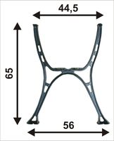 noga do stolika 'miejska' - noga sto m