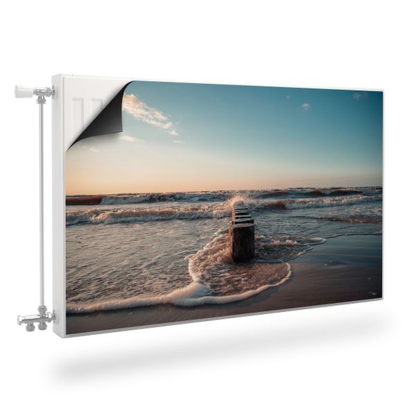 MATA Magnetyczna Na Kaloryfer Fale Morze Pejzaż 110cm x 60cm zdjęcie 1
