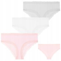 Figi Majtki Damskie Seksowne z Delikatną Koronką Mix Kolor 3-szt MORAJ L