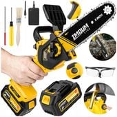 MINI PIŁA ŁAŃCUCHOWA AKUMULATOROWA PILARKA 8" DWA AKUMULATORY ZESTAW