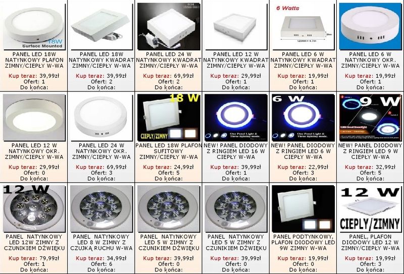PANEL LED 24 W NATYNKOWY KWADRAT ZIMNY/CIEPŁY W-WA zdjęcie 5