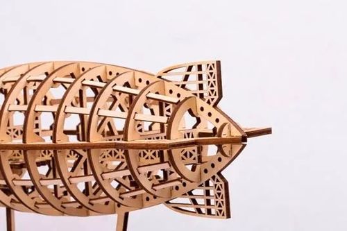 Puzzle 3D Robotime drewniany model sterowca na Arena.pl