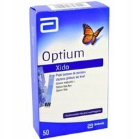 OPTIUM XIDO PASKI TESTOWE DO POMIARU GLUKOZY WE KRWI 50 PASKÓW.