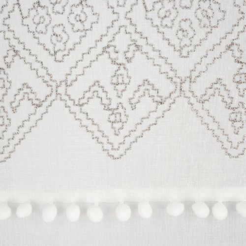 Firana gotowa na przelotkach DAPHNE 140x250 Eurofirany biała/srebrna na Arena.pl