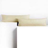 Poszewka na poduszkę wałek bawełna AMBER 20x145 2szt. beżowa DecoKing