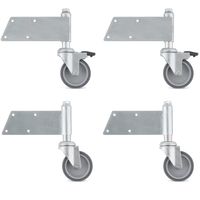 Koła sprężynowe (4 szt.) rolki do drabin z wejściem dwustronnym ALOSS 97XX