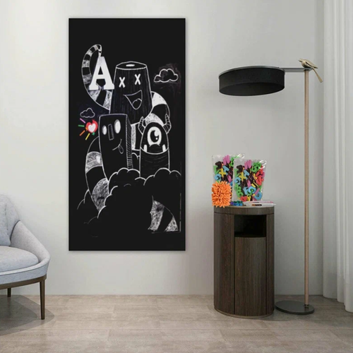 Tablica suchościeralna samoprzylepna kredowa duża dla dzieci 45x200 kredax5 na Arena.pl