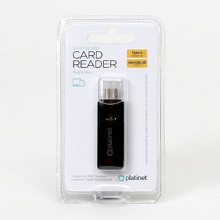 PLATINET CARD READER microSD/SD TYPE-C BLACK