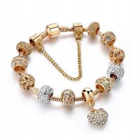 Bransoletka modułowa Charms Beads Serce 20 cm