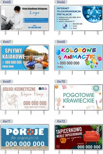 BANER REKLAMOWY na siatce mesh 200x100 cm gotowy projekt NAPRAWA OKIEN na Arena.pl