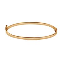 złota bransoletka 585 wąska typu bangle - bzc6671