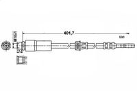 Fiat Croma 2 - Zestaw Przewodów Hamulcowych Elastycznych Gumowych