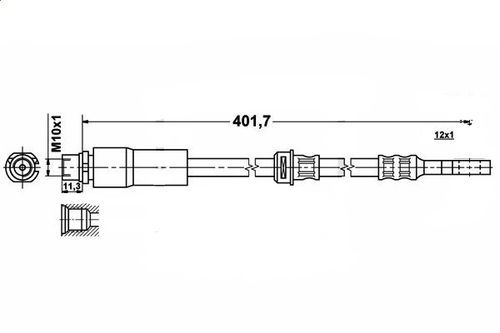 Fiat Croma 2 - Zestaw Przewodów Hamulcowych Elastycznych Gumowych na Arena.pl