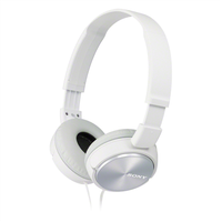 Sony | Seria ZX | MDR-ZX310AP | Przewodowe | Nauszne | Białe