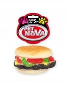 Gryzak dla psa burger 9cm winylowy z piszczkiem