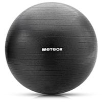 Piłka fitness Meteor 65 cm czarna r. — Rozmiar: uniw
