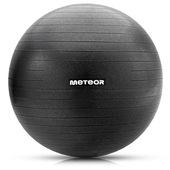 Piłka fitness Meteor 65 cm czarna r. — Rozmiar: uniw