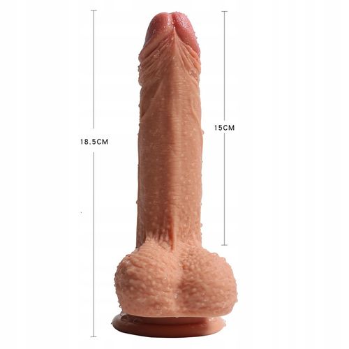 ULTRA REALISTYCZNE DILDO SILIKONOWY PENIS, DUAL LAYER, DWUWARSTWOWY na Arena.pl